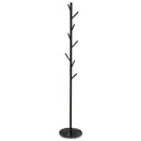 Levede Coat Rack Hat Clothes Stand Hanger Garment Hook Tree Rail Organizer Black