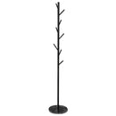 Levede Coat Rack Hat Clothes Stand Hanger Garment Hook Tree Rail Organizer Black