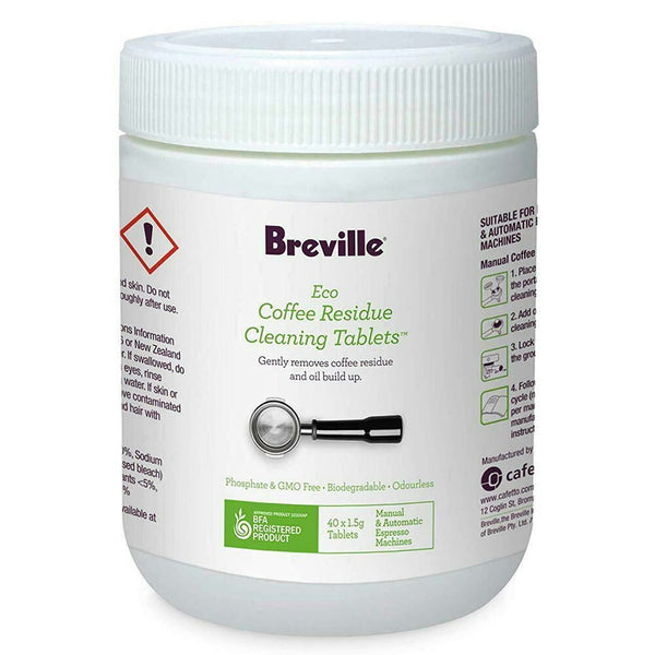 40PK Breville Eco Coffee Residue Cleaner Tablets f/ Auto/Manual Espresso Machine