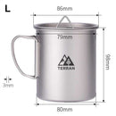 TERRAN Titanium Backpacking Starter Kit (Pot, Mug and Spork)