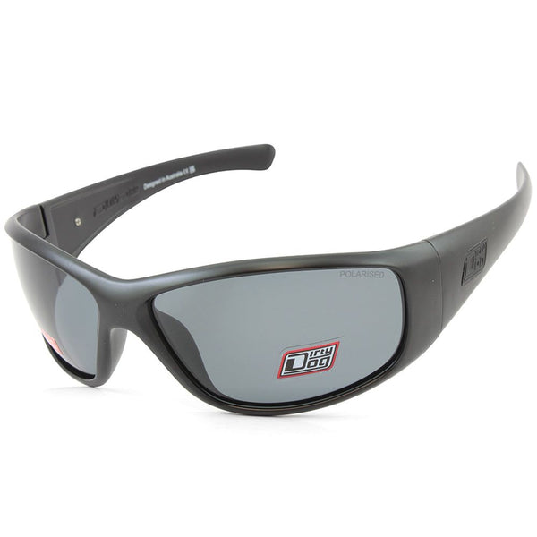 Dirty Dog Ridge Satin Black/Grey Polarised Men's Sports Sunglasses