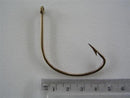 1 Box of Mustad 37140 Bronze Wide Gap Fishing Hooks