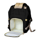 Bopeep Nappy Changing Bag Mummy Backpack Baby Diaper Bag Travel Waterproof Black