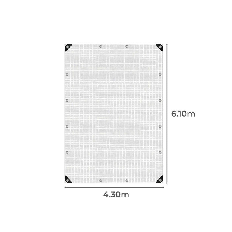 Manan Tarp Tarpaulin 200GSM Camping Heavy Duty Tent Waterproof Cover 4.3mx6.1m