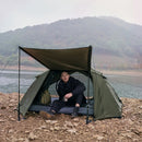 Double-Layer Camping Tent Olive Green
