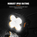 LIGHTFOX Cygnus-4 Pair 3inch Osram LED Pod Lights 1Lux@506m IP68 7,668LM