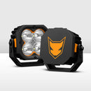 LIGHTFOX Cygnus-4 Pair 3inch Osram LED Pod Lights 1Lux@506m IP68 7,668LM