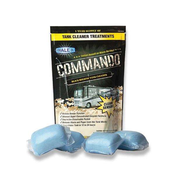 Walex Commando – Black Holding Tank Cleaner Sachets