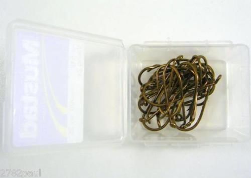 1 Box of Mustad 542 Bronze French Viking 2x Strong Fishing Hooks