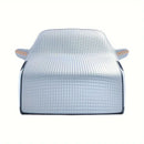 Silver Extended Front Windshield Snow Cover - Winter Snow and Frost Protection