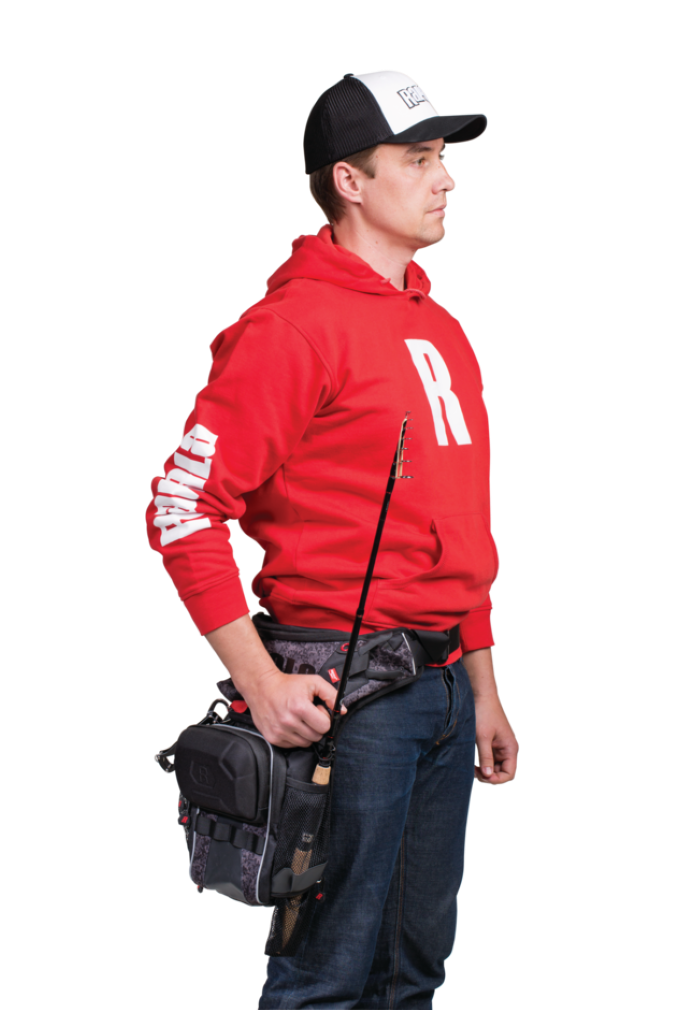 Rapala Urban Hip Pack - Fishing Bag with Twin Rod Holders and Tool Attachments