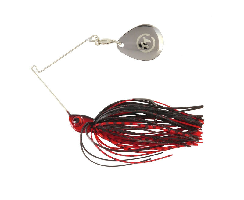TT Lures 1/8oz Vortex+ Spinnerbait Fishing Lure - RED NIGHTMARE