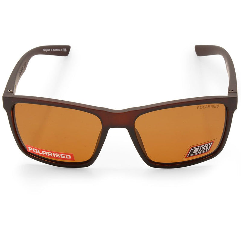 Dirty Dog Droid Satin Brown/Brown Polarised Unisex Sunglasses