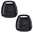 Majority PS200 -Bundled Party Speaker 100w Bluetooth Karaoke-DJ-Party-PA System - Black