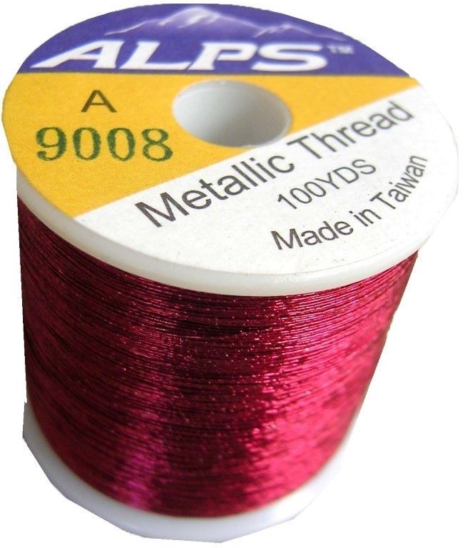 Alps 100yds of Metallic Burgundy Rod Wrapping Thread-Size A (0.15mm) Thread