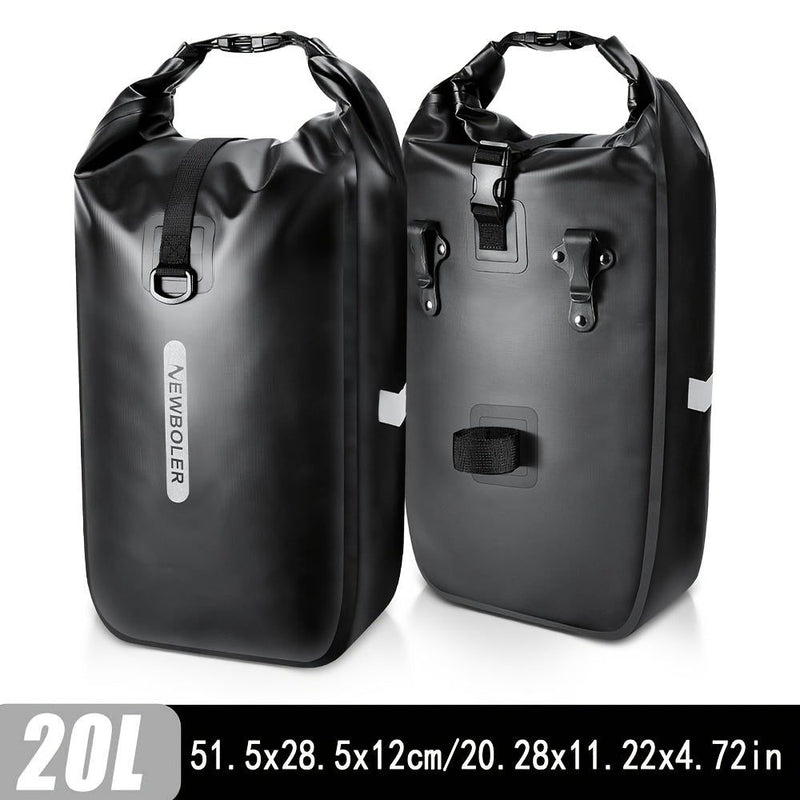 Bike Rear Rack Saddle Bags (2pcs)
