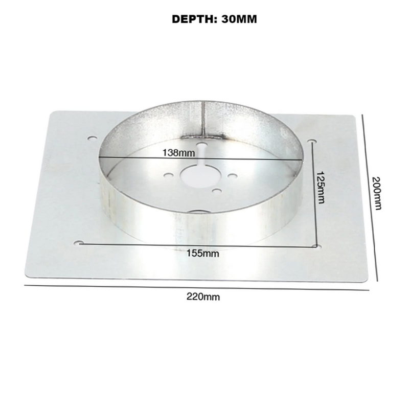 Mount Plate for Diesel Heater - Turret Style