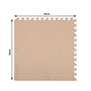 Bopeep EVA Foam Kids Play Mat Floor Kid Crawling Interlocking Home Beige 60x60