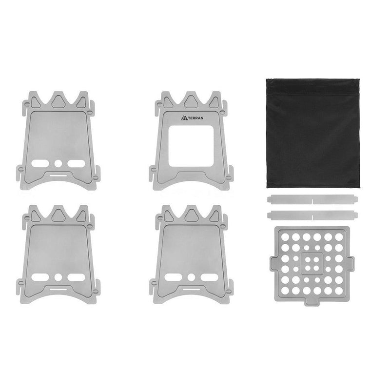 TERRAN Titanium Flatpack Twig Stove