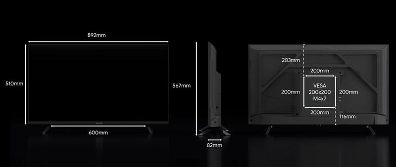 ENGLAON 40’’ Full HD 12V Smart TV With Chromecast, Bluetooth & Google TV