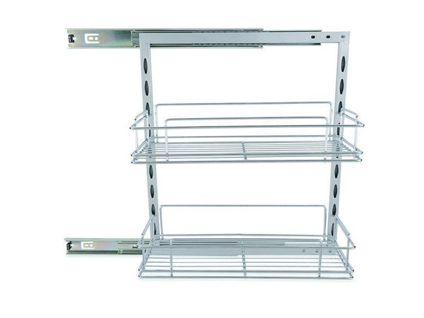 Roll Out Pantry Sliding Shelf W/ 2 - 110MM Basket 000122
