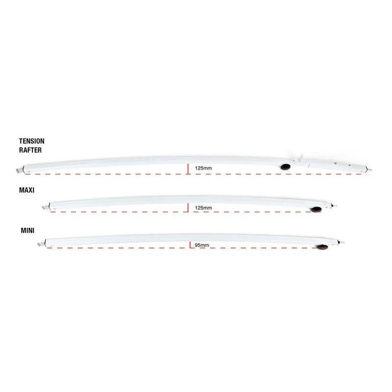 Aussie Traveller Mini Curved Roof Rafter (CRR2) Black