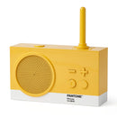 Lexon GIFT Set PANTONE - Includes Mino+ Mini Speaker, Flip Classic Clock, Mina M Lamp, Thykho 3  Speaker - Yellow