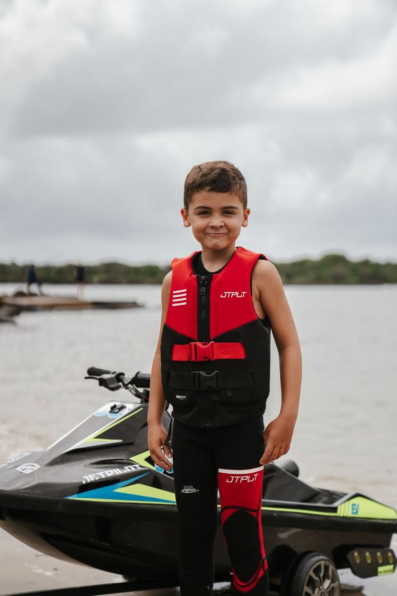 Jet Pilot Pfd The Cause F/e Yth Eco Vest Red