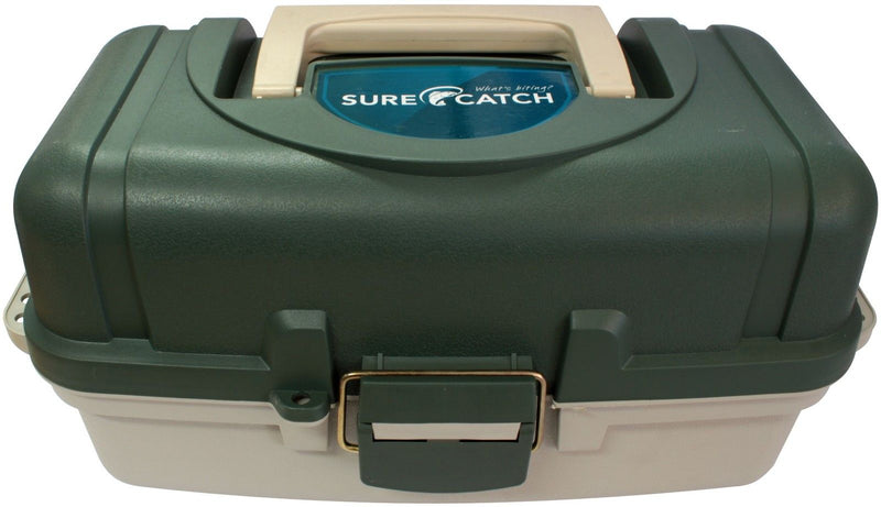 Surecatch Heavy Duty Fishing Tackle/Tool Box - 2 Tray Tackle Box