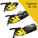 Waterproof 13L Bike Saddle Bag Foldable Rear Tail Trunk Yellow