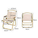 Levede 4Pcs Camping Chair Folding Outdoor Portable Foldable Chairs Beach Picnic