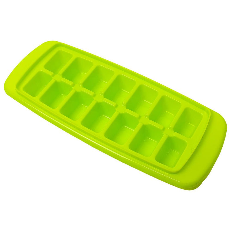 On The Road RV Ice Cube Tray With Cover Green