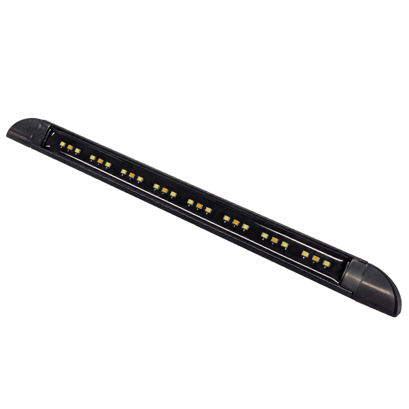 COAST RV 350mm Black Slimline Awning LED Light - IP67 Amber & Std