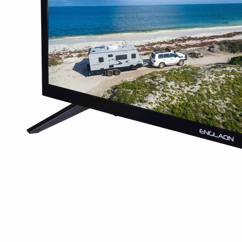 ENGLAON 24’’ HD Smart LED 12V TV With Built-in Chromecast, Bluetooth & Android 11