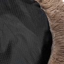 Pawz Pet Bed Cat Dog Donut Nest Calming Mat Kennel Cave Deep Sleeping Brown XXXL