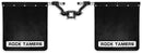 Rock Tamers 2” Hub Mudflap System Matte Black/Stainless Steel Trim Plates