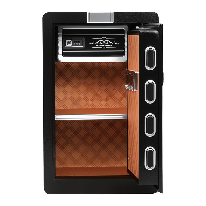 Traderight Group  Fingerprint Large Security Safe Box Key Lock Money Safe Box Home Office 34.5L