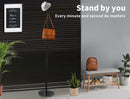 Levede Coat Rack Hat Clothes Stand Hanger Garment Hook Tree Rail Organizer Black