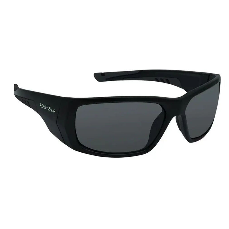 Ugly Fish PFN680 Recycled Fishing Net Black Frame/Smoke Lens Wrap Sunglasses