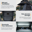 San Hima Kalbarri X Rooftop Tent Hardshell With Ladder 4x4 + 130W Solar Panel