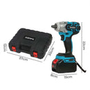 Traderight 21V Brushless Impact Wrench 1/2" Rattle Gun 2×4.0Ah Battery Kit