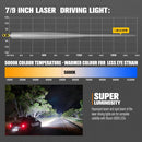 LIGHTFOX 7 inch+9 inch Osram Laser LED Driving Lights