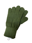 Dents Mens Acrylic Knitted Gloves - Khaki One Size (Warm Winter Sports)