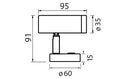 Narva 10-30V LED Chrome Reading Lamp 6000k