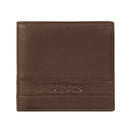 Dents Men's Pebble Grain Leather Bifold Wallet with Coin Purse & 5 Card Pockets - Tan