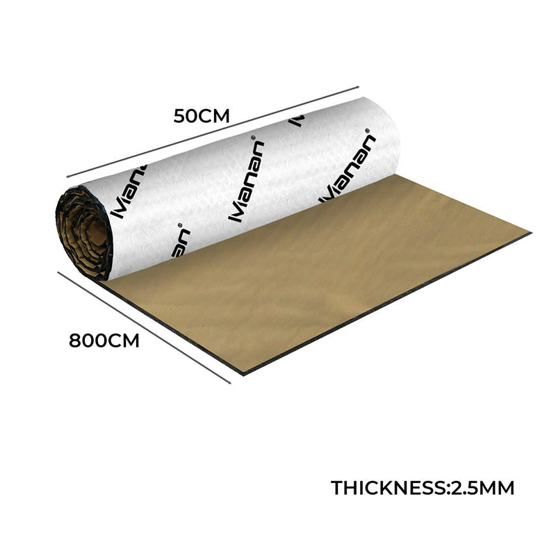 Manan Butyl Sound Deadener Roll 8M Heat Shield Insulation Noise Deadening Mat