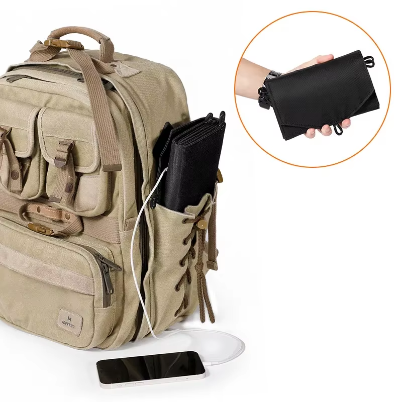 Foldable Solar Panel Charger with 20W/h Portable USB