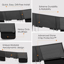 D-Flector Caravan Standard Stone Guard 2200mm - Angled (High-Strength Performance Steel)