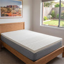 Dreamz Latex Mattress Topper Single Bed Underlay Natural Foam 7 Zone Cover 5cm