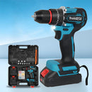 Traderight 96Pcs Cordless Brushless Impact Drill Driver 2x 2.0Ah Battery Set